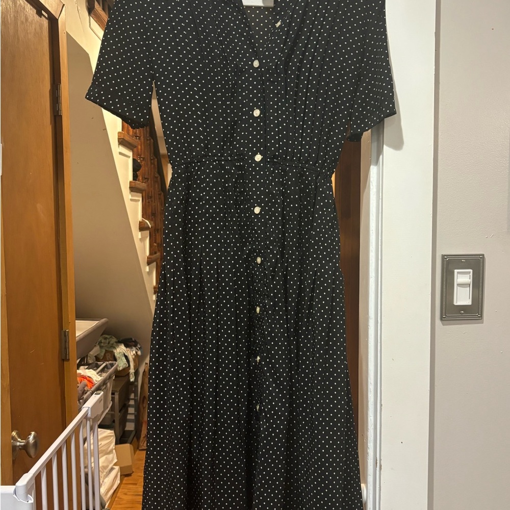 Adorable vintage Talbots polka dot dress with pleats